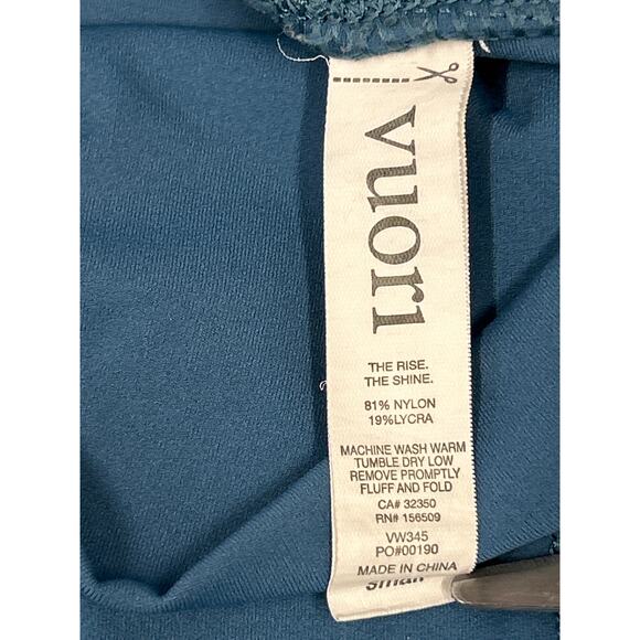 Vuori Racer High-Rise Blue/Gray Leggings Women's Size Small - Picture 8 of 10